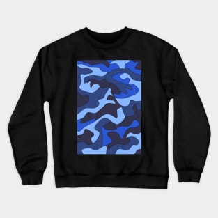 Blue Camouflage Crewneck Sweatshirt